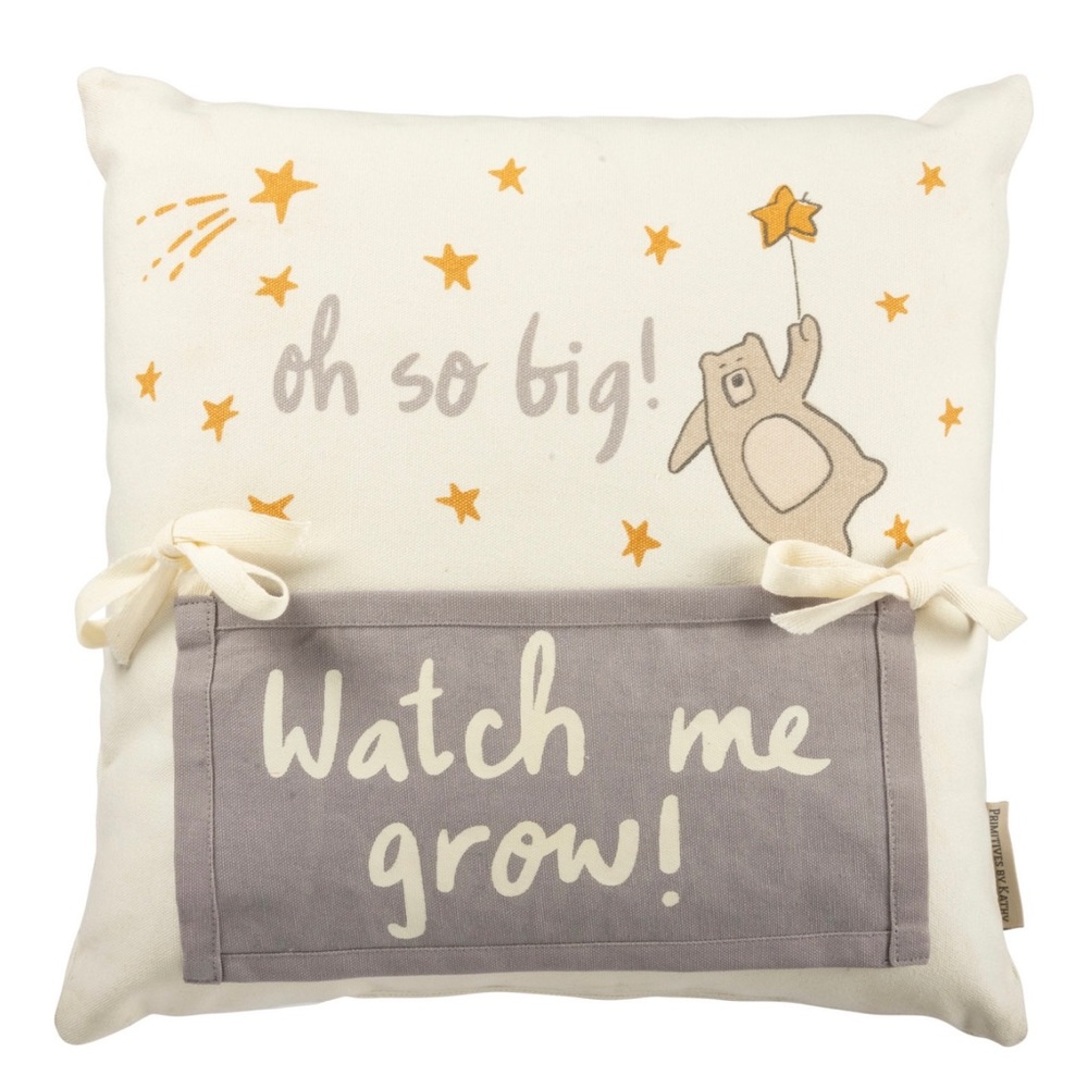 NWT Baby Milestone Pillow with Bear & Star Design
